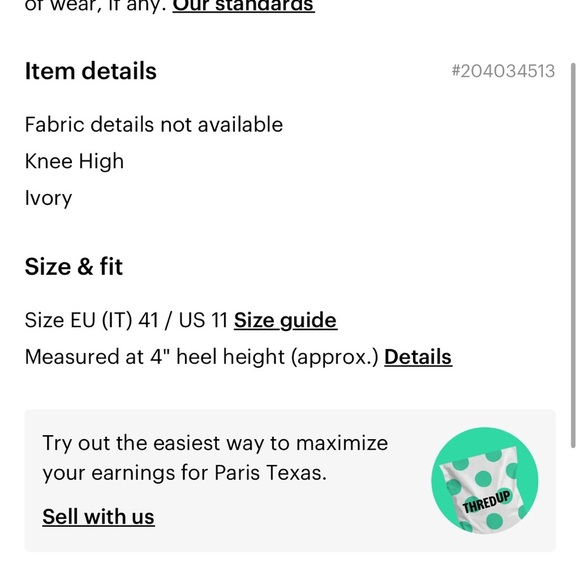 Paris Texas V cut croc embossed leather knee high boots - Picture 6 of 6